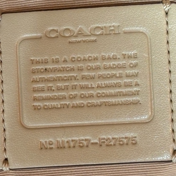 🔥 SALE! COACH F27575 Lexy Shoulder Bag Tan Cream - Picture 10 of 16